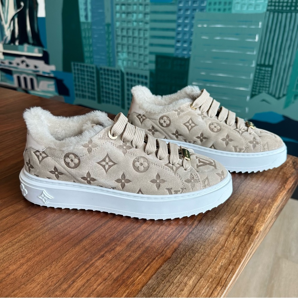Louis Vuitton Shearling Time Out Sneakers
